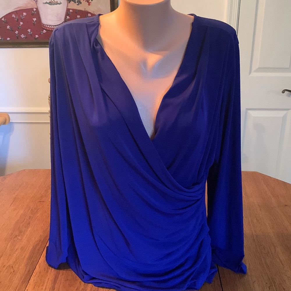 Sophia Vergara Purple Blouse